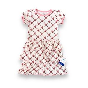 🆕 Kickee Pants Bamboo Rose Trellis Ruffle Dress